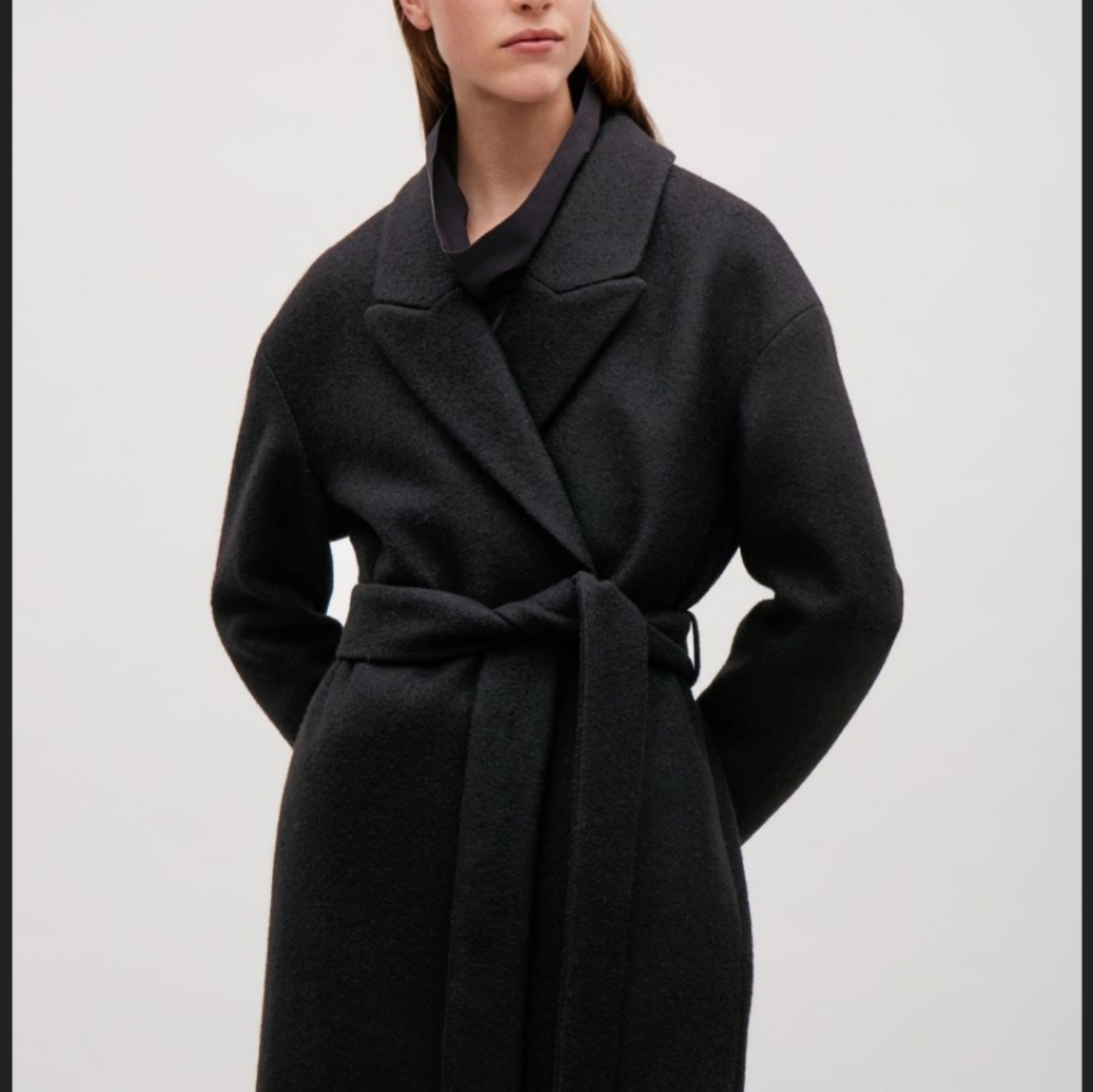COS belted wool coat size 4